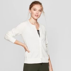 Cream Button Down Cardigan